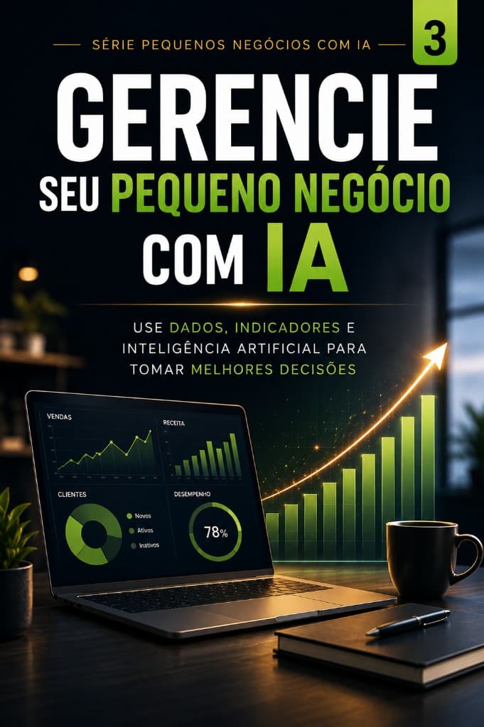 Capa do livro Gerencie seu Pequeno Negócio com IA