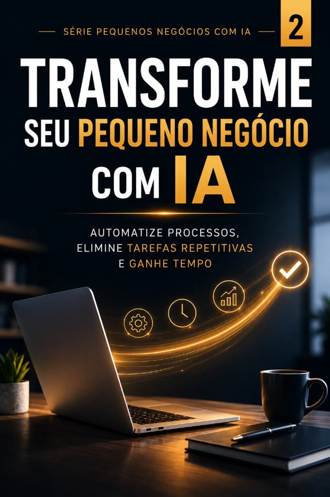 Capa do livro Transforme seu Pequeno Negócio com IA